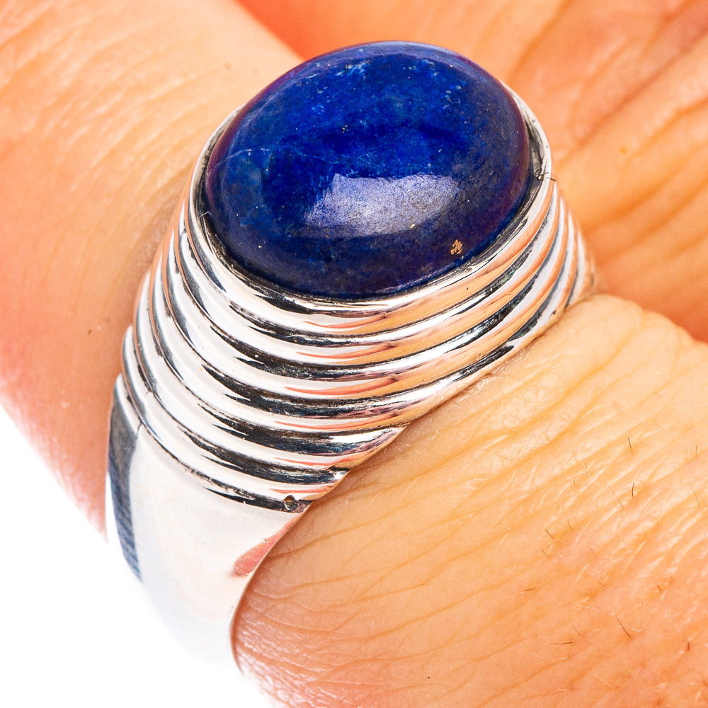 Lapis Lazuli Ring Size 7.25 (.925 Sterling Silver)