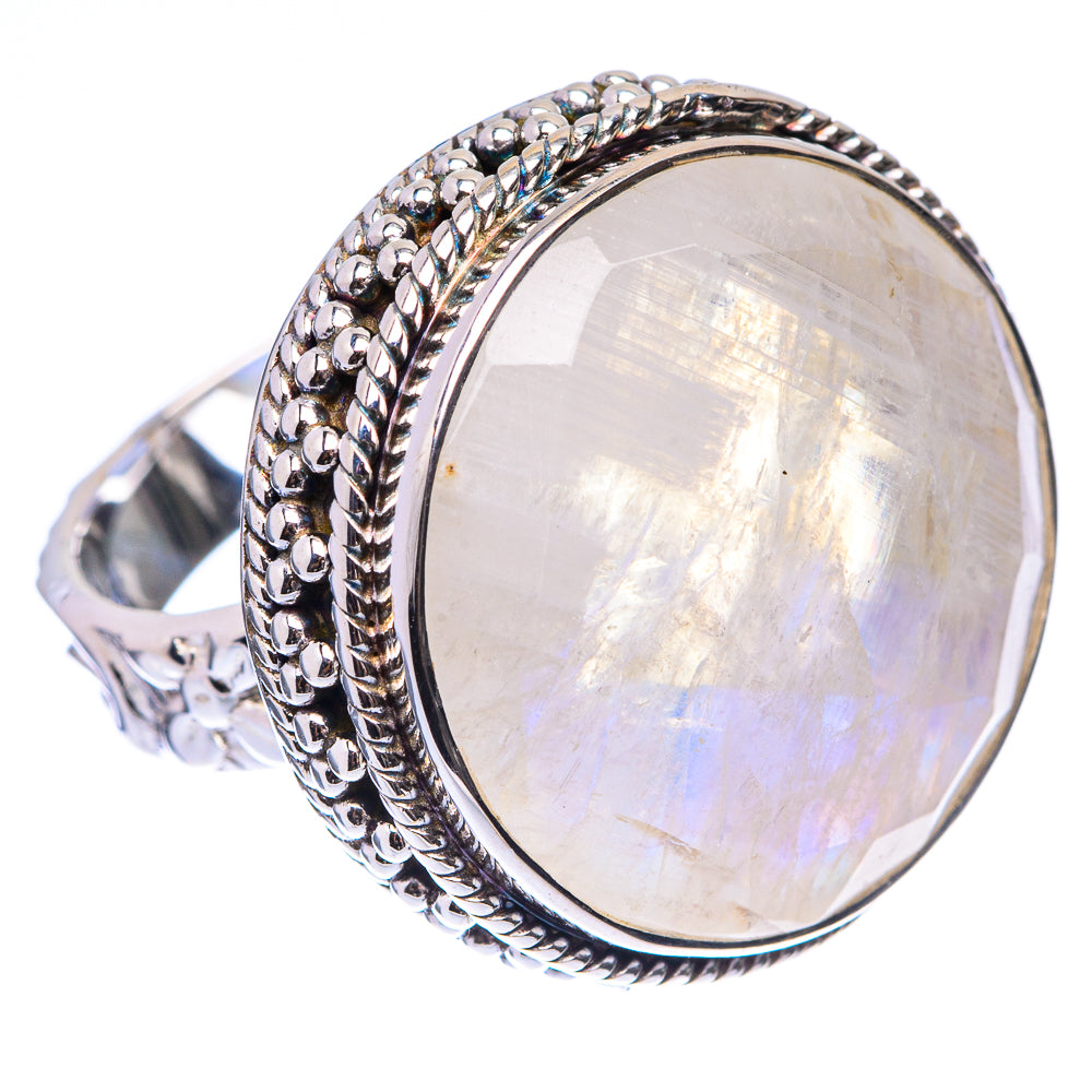 Signature Rainbow Moonstone Ring Size 7 (925 Sterling Silver) R141698