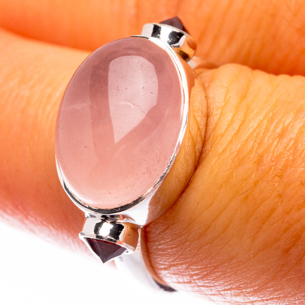 Premium Rose Quartz Ring Size 7.25 (925 Sterling Silver) R141798