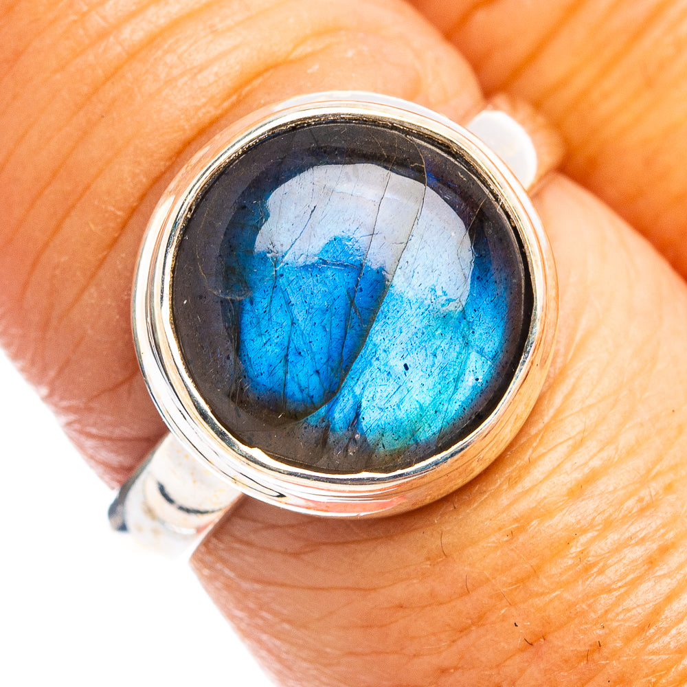 Labradorite Ring Size 8 (.925 Sterling Silver)