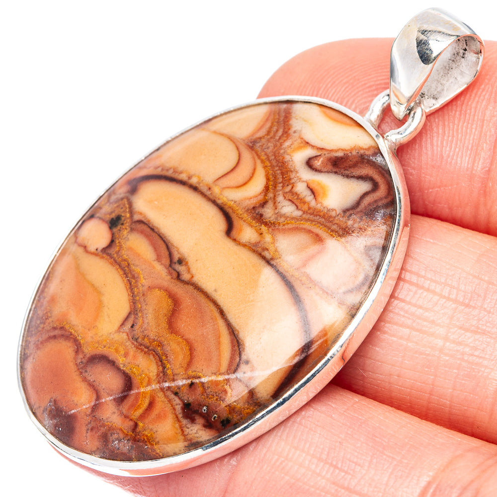 Mookaite Pendant 1 3/4" (925 Sterling Silver) P42227