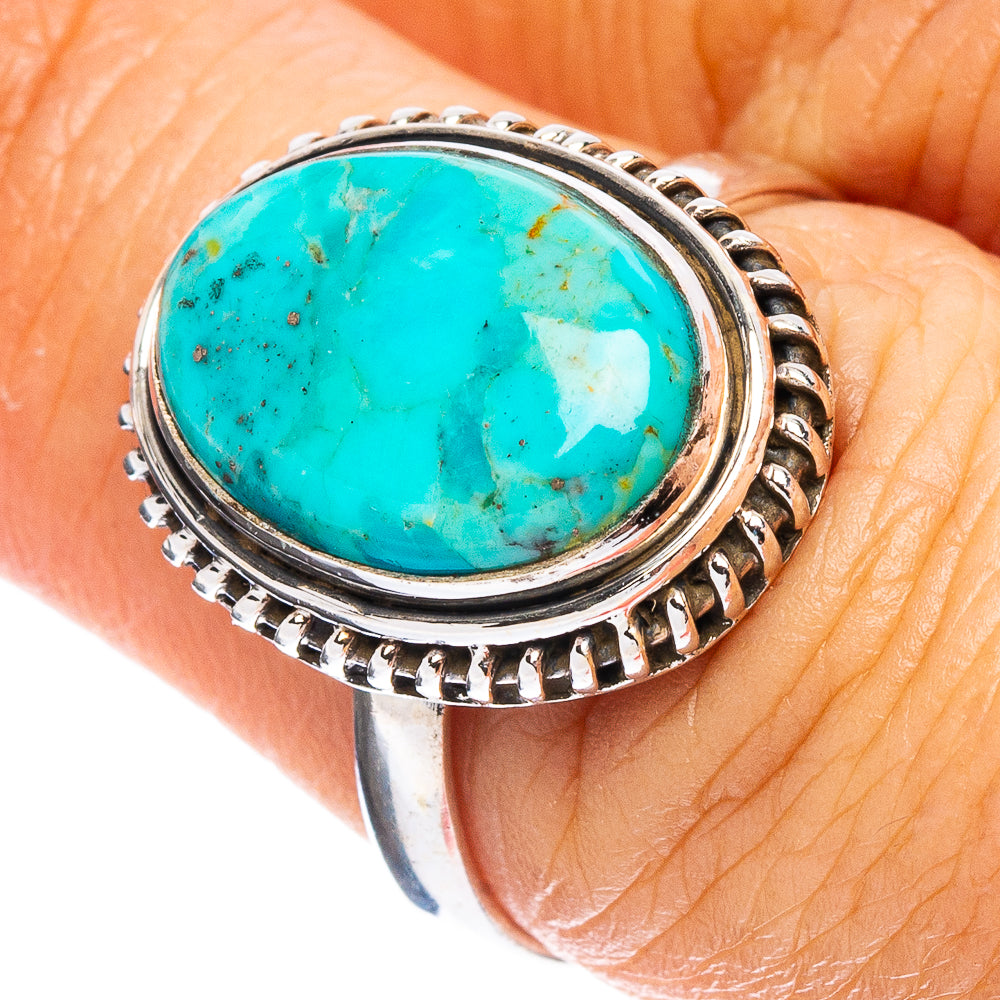 Mohave Turquoise Ring Size 7 (925 Sterling Silver) R7970