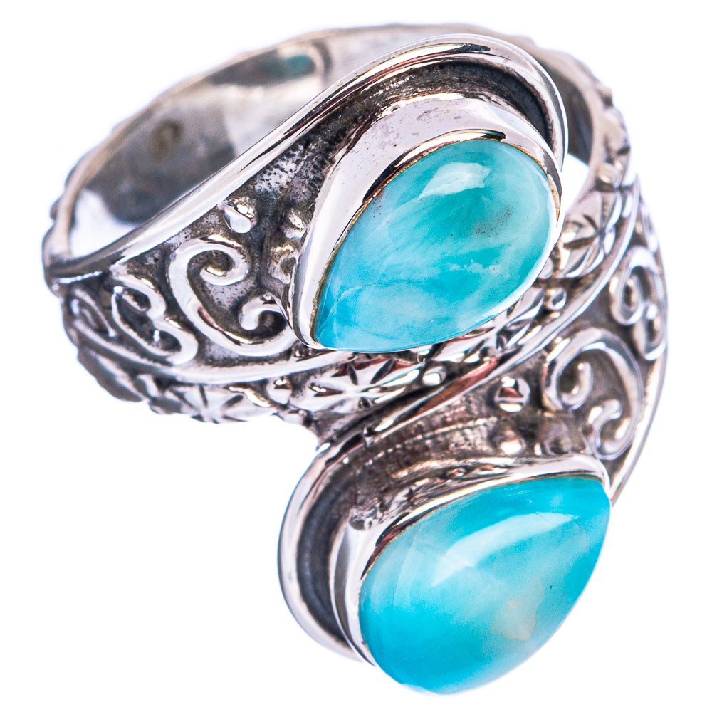 Rare Larimar Ring Size 7.25 (.925 Sterling Silver)