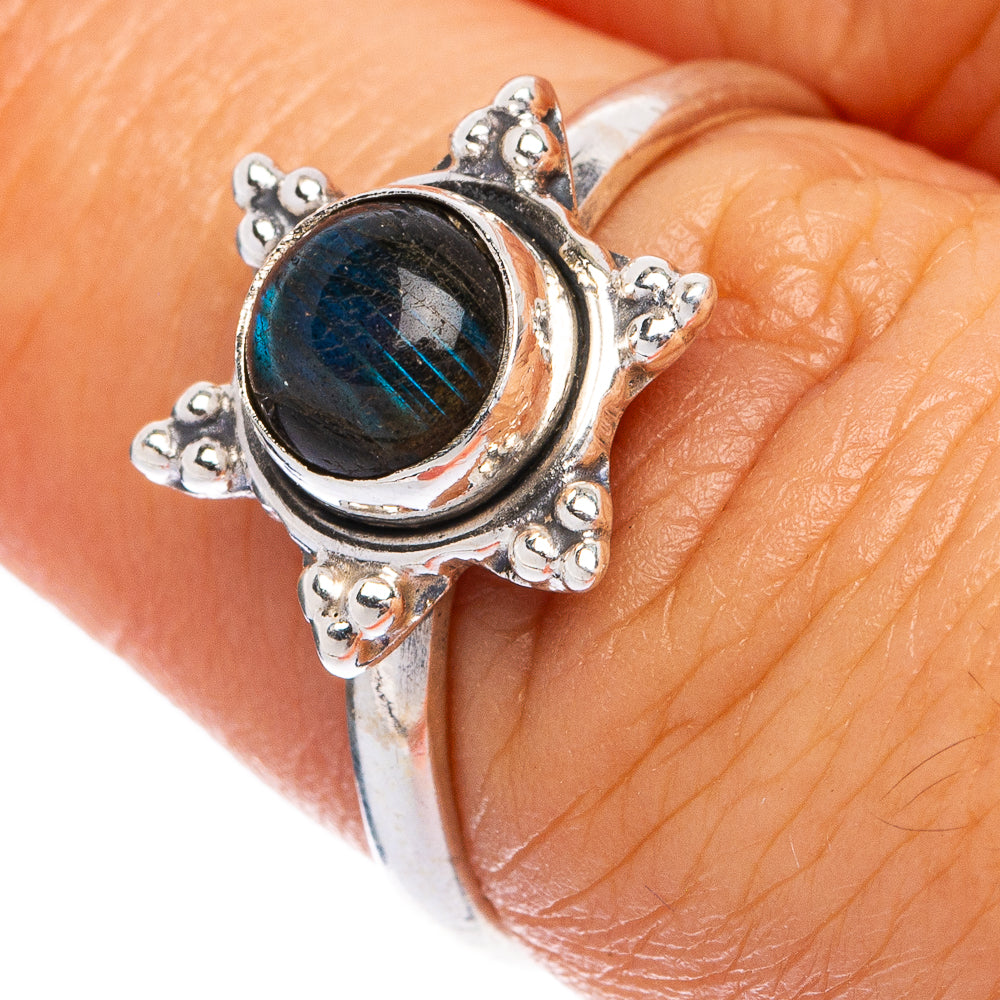 Labradorite Dainty Ring Size 6.75 (925 Sterling Silver) R145486