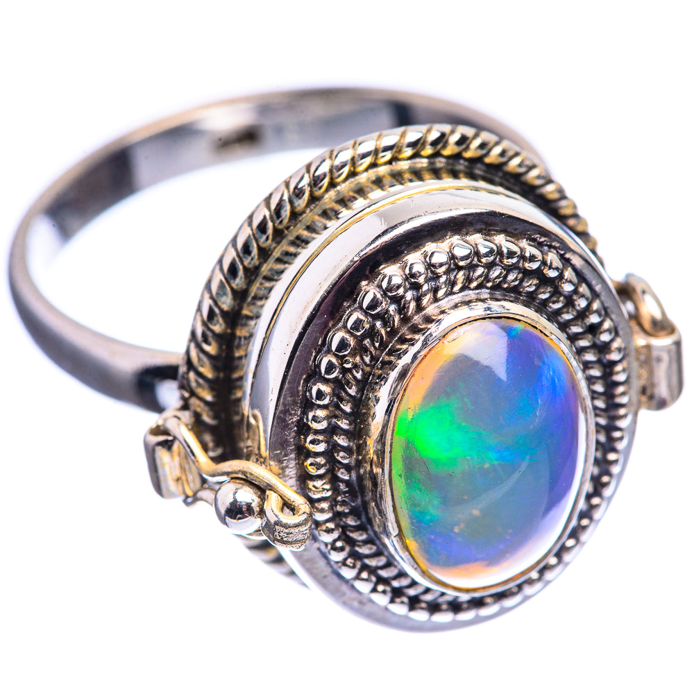 Poison Natural Ethiopian Opal Ring Size 11.75 (925 Sterling Silver) R142142