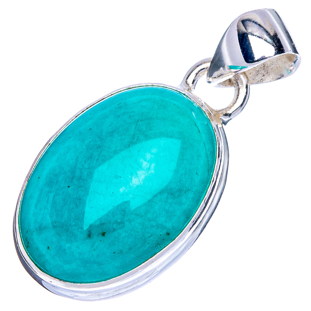 Amazonite Pendant 1 1/8" (925 Sterling Silver) P41738
