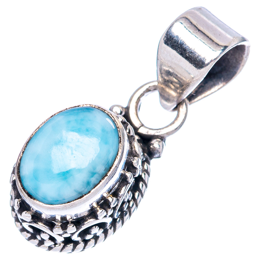 Larimar Pendants 7/8" (925 Sterling Silver) P42312