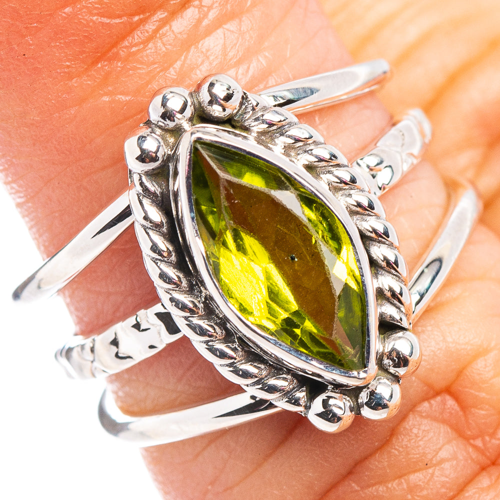 Premium Peridot Ring Size 5.5 (.925 Sterling Silver)