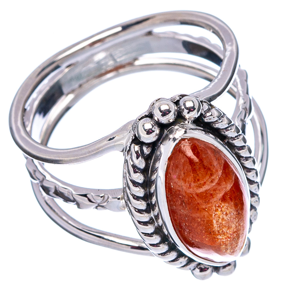 Premium Sunstone Ring Size 6.5 (.925 Sterling Silver)