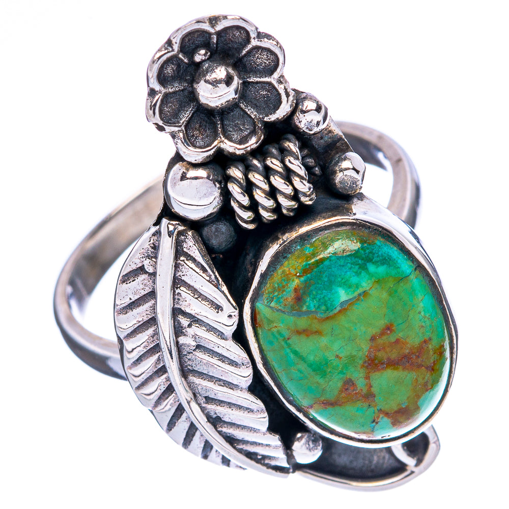 Green Copper Composite Turquoise Ring Size 9.25 (925 Sterling Silver) R146322