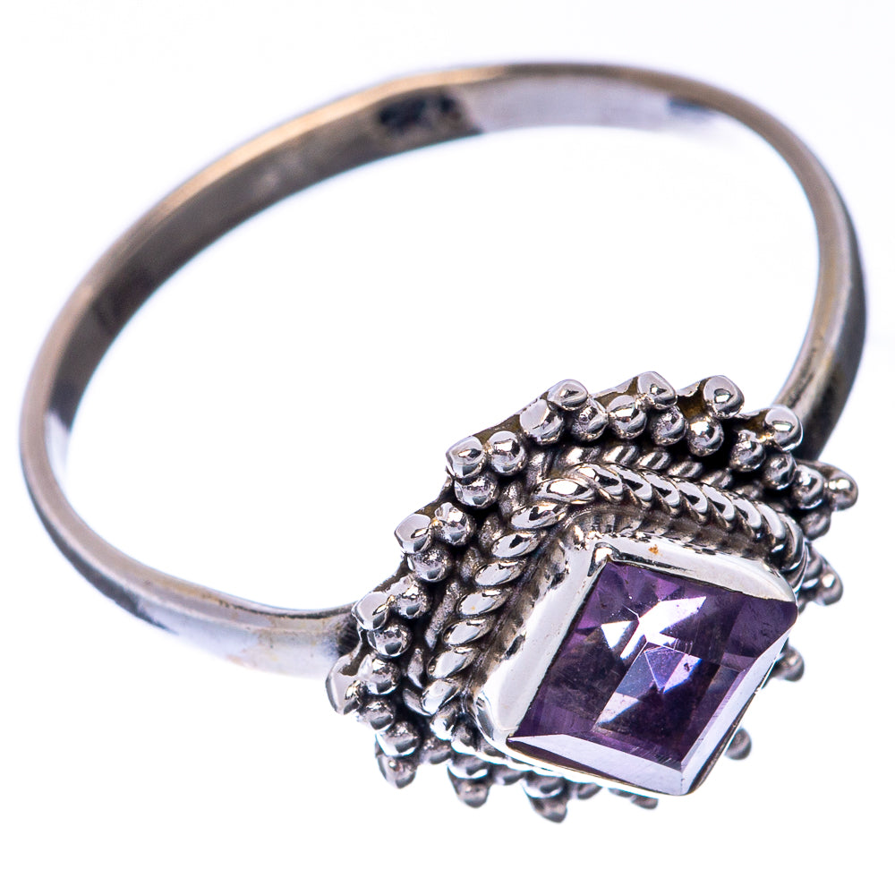 Faceted Amethyst Dainty Ring Size 7 (925 Sterling Silver) R145280
