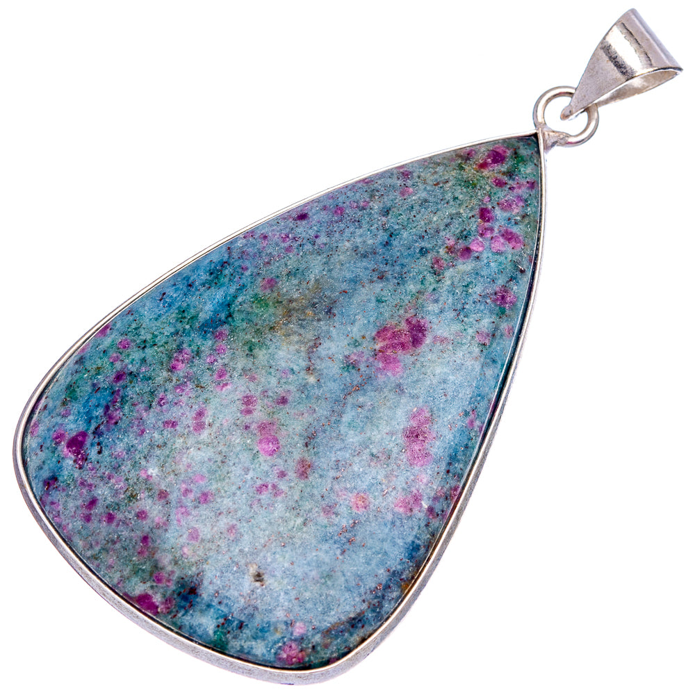 Ruby In Kyanite Pendant 2 1/2" (Silver Plated)