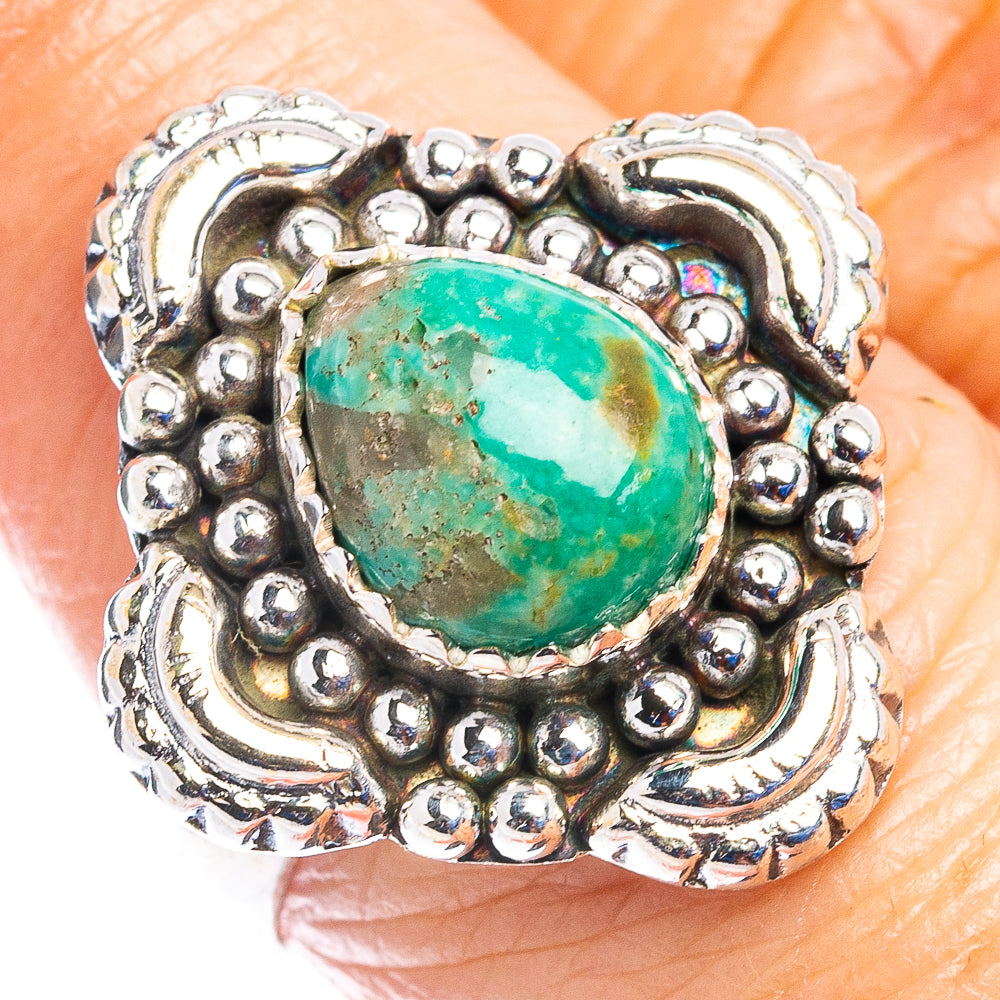 Mohave Turquoise Ring Size 8 (.925 Sterling Silver)