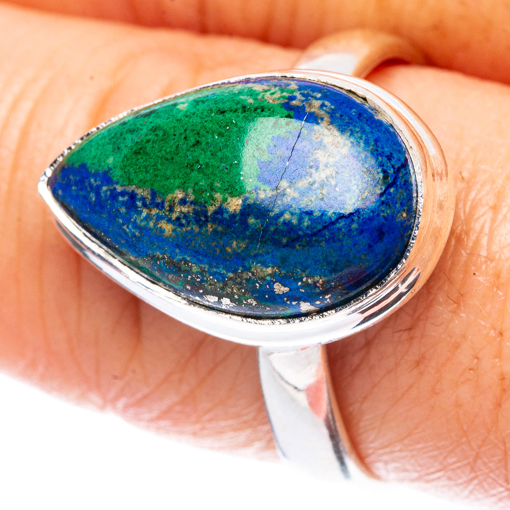 Azurite Ring Size 9.75 (925 Sterling Silver) R3385