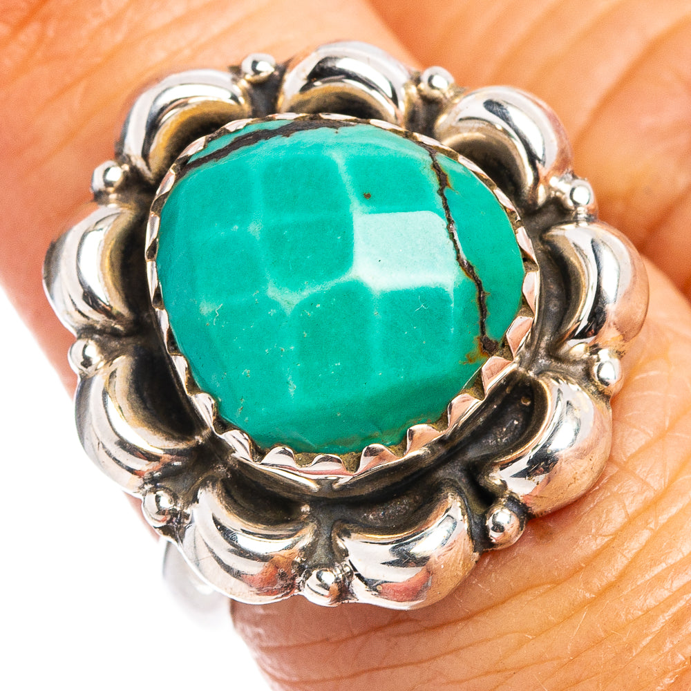 Hubei Turquoise Ring Size 7 (.925 Sterling Silver)