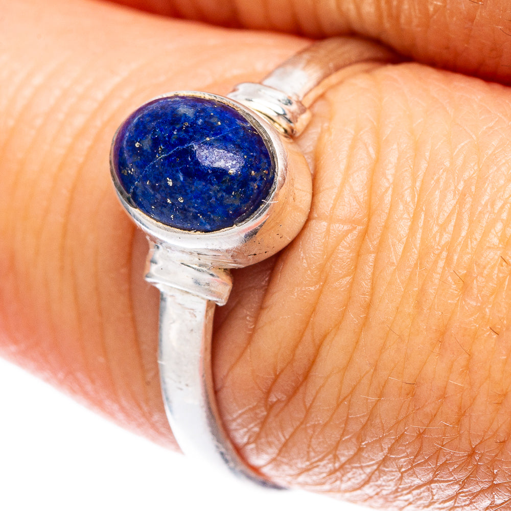 Lapis Lazuli 925 Sterling Silver Ring Size 8 (925 Sterling Silver) R5296