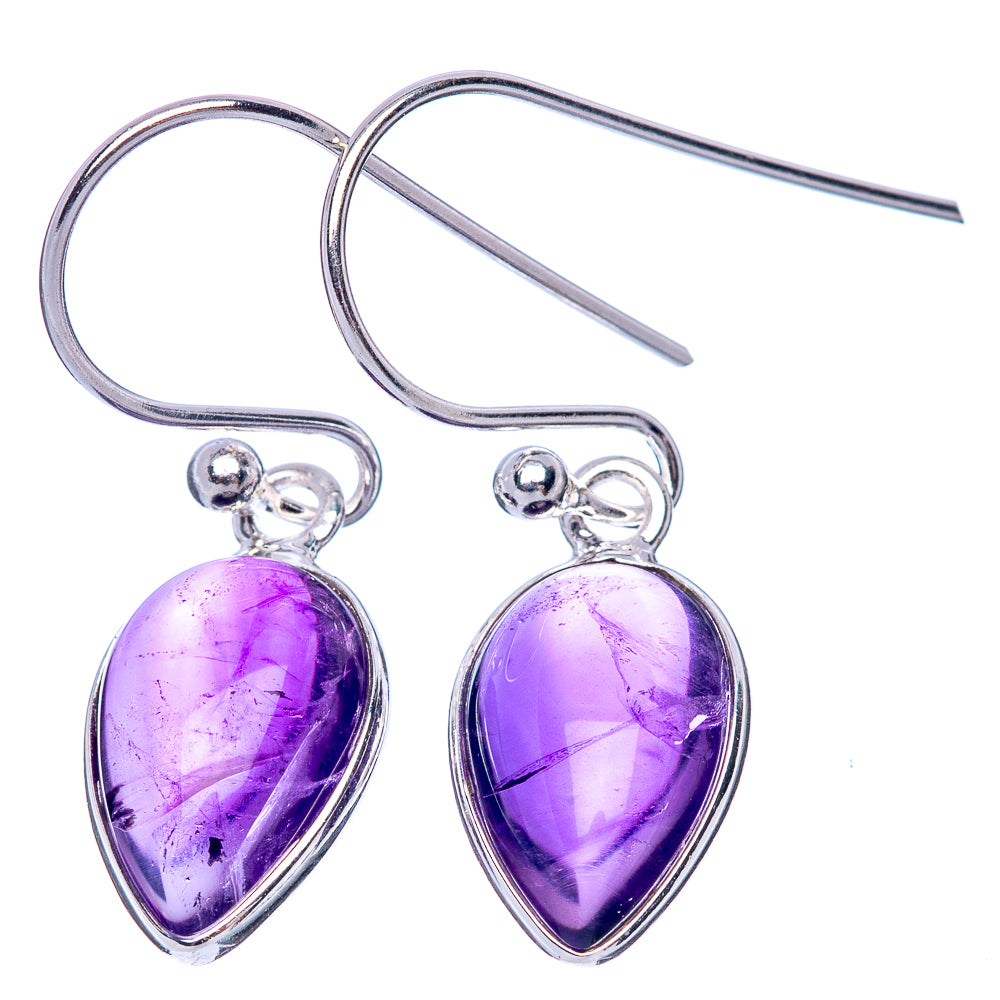 Amethyst Dainty Earrings 1 1/8" (925 Sterling Silver) E2040