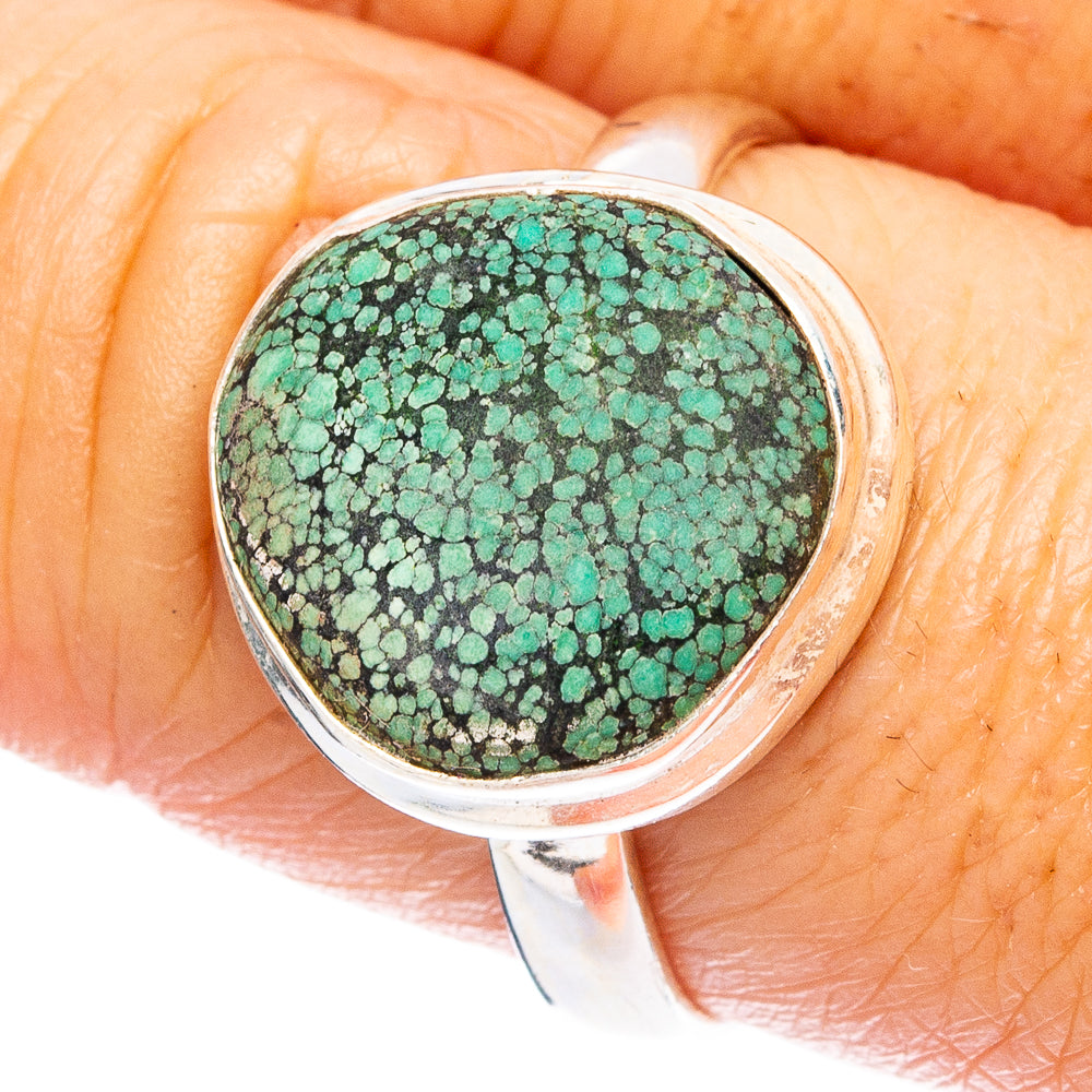 Rare Arizona Spiderweb Turquoise Ring Size 9 (925 Sterling Silver) R4766
