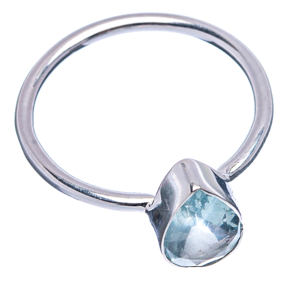 Aquamarine Ring Size 7.75 (.925 Sterling Silver)