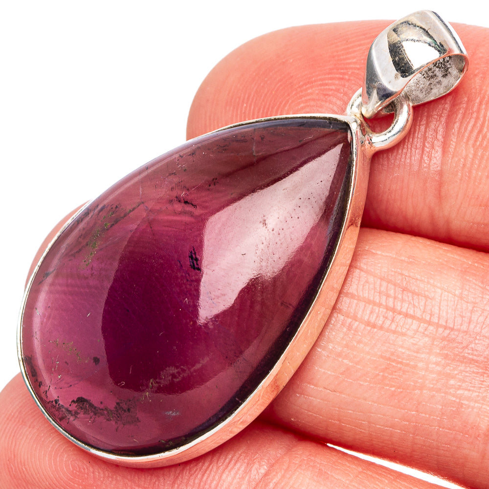 Amethyst Pendant 1 5/8" (925 Sterling Silver) P43110