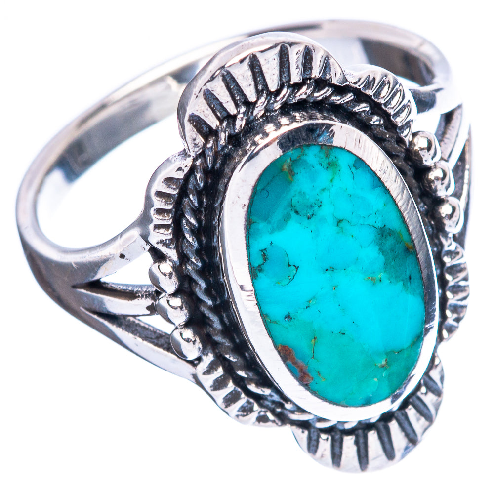 Rare Arizona Turquoise Ring Size 7.75 (925 Sterling Silver) R4531