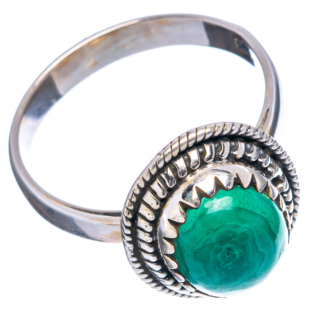 Malachite Ring Size 8.75 (.925 Sterling Silver)