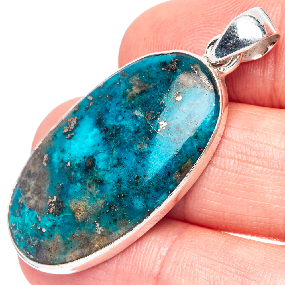 Shattuckite Pendant 1 3/4" (925 Sterling Silver) P42208