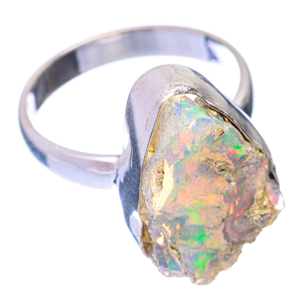 Rough Ethiopian Opal Ring Size 8 (925 Sterling Silver) R140897