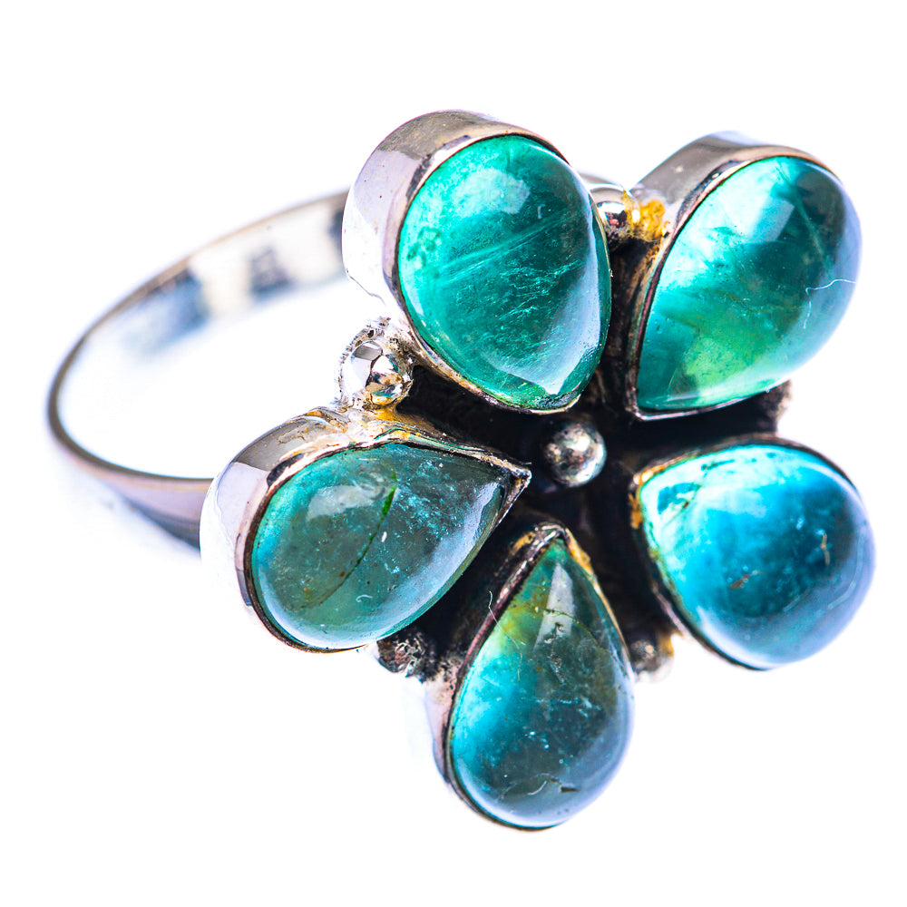 Large Blue Fluorite Ring Size 10 (925 Sterling Silver) RING140173