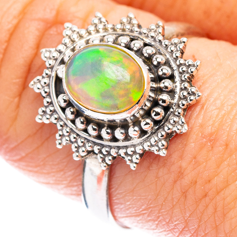 Rare Ethiopian Opal Ring Size 8.5 (.925 Sterling Silver)