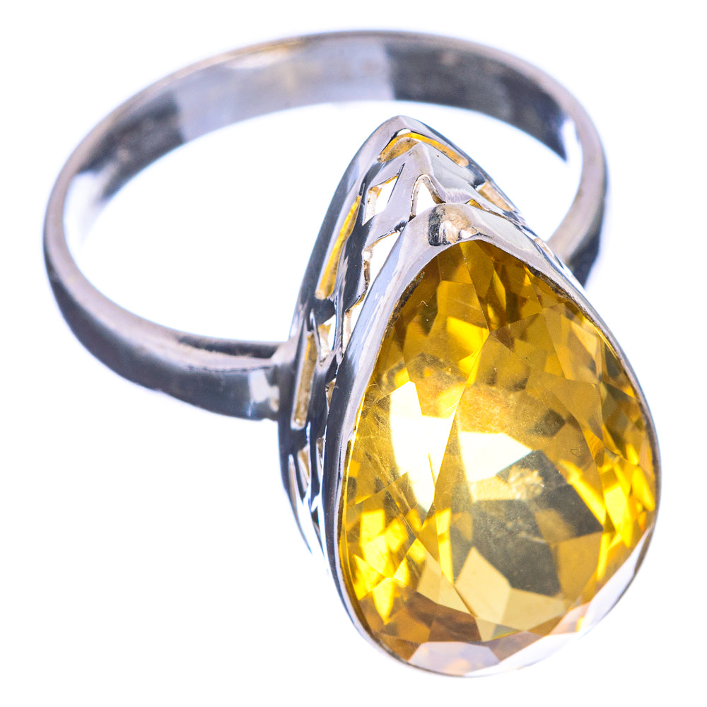 Faceted Citrine Ring Size 9.75 (925 Sterling Silver) R144244