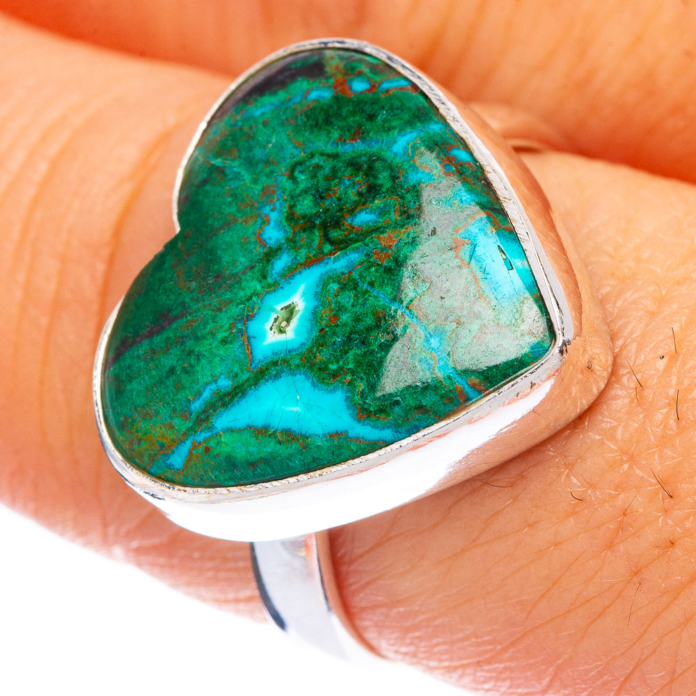 Chrysocolla Ring Size 8.25 (925 Sterling Silver) R146146