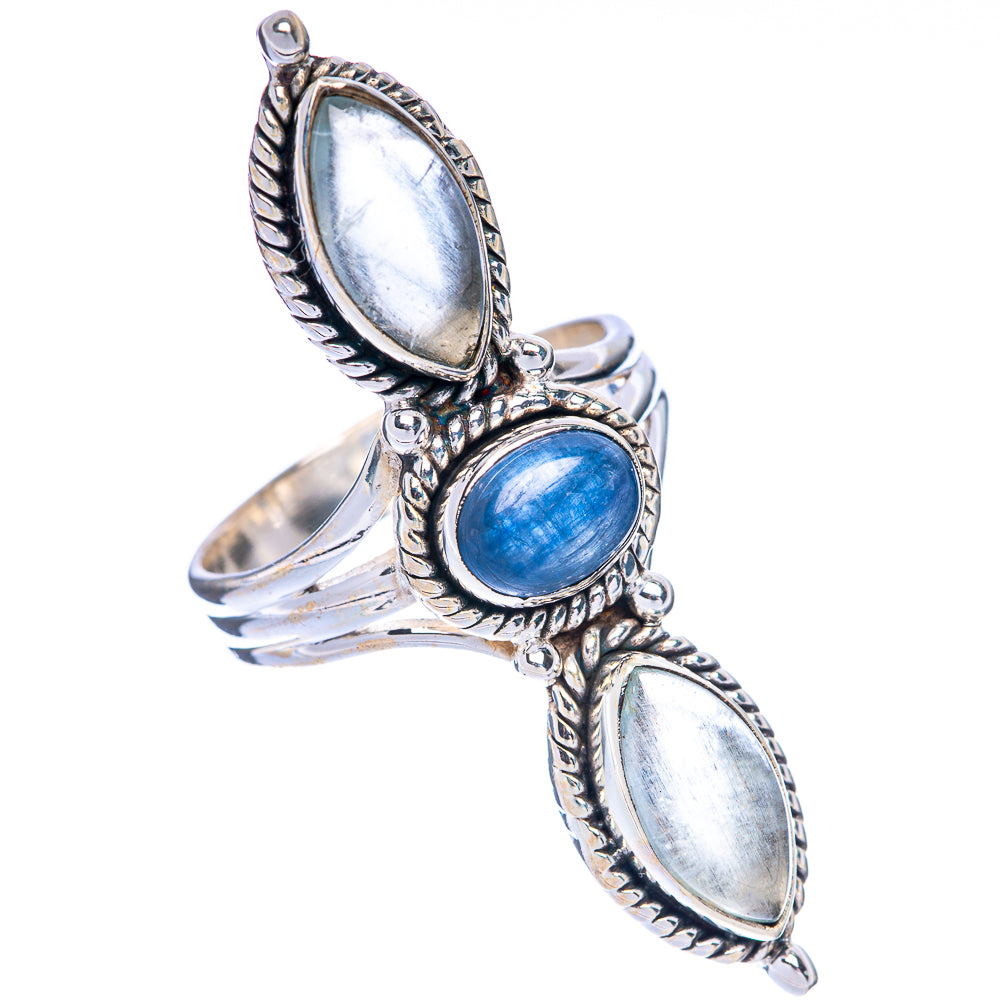 Large Kyanite, Aquamarine Ring Size 8 (925 Sterling Silver) R144813