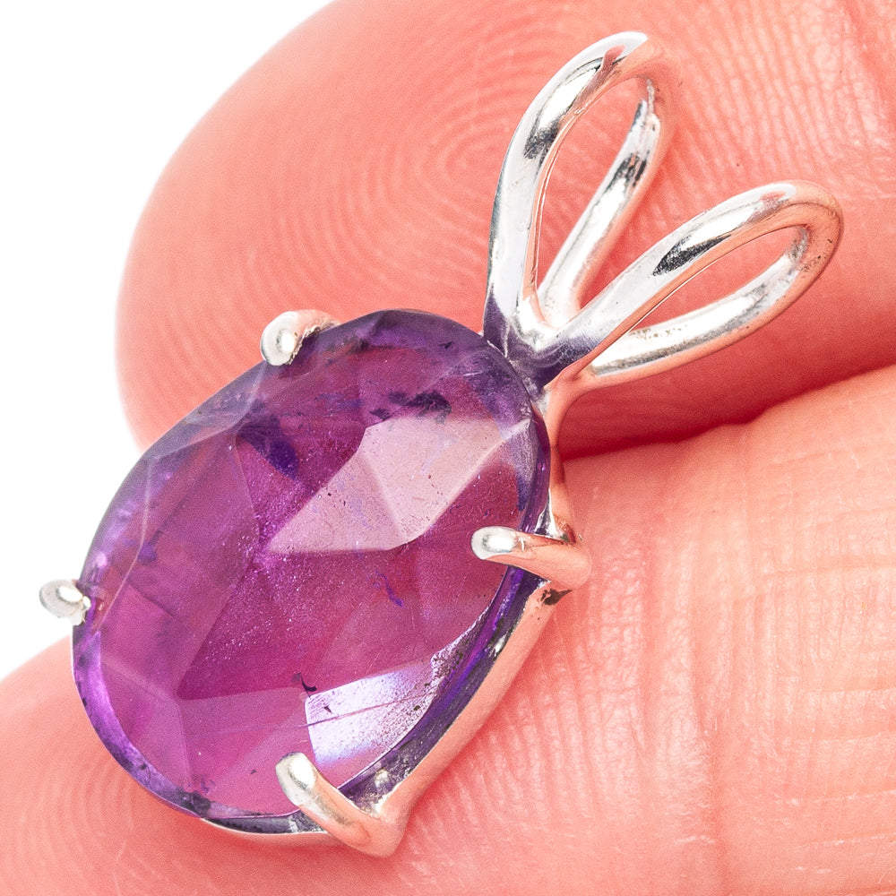 Value Amethyst Pendant 3/4" (925 Sterling Silver) P44509