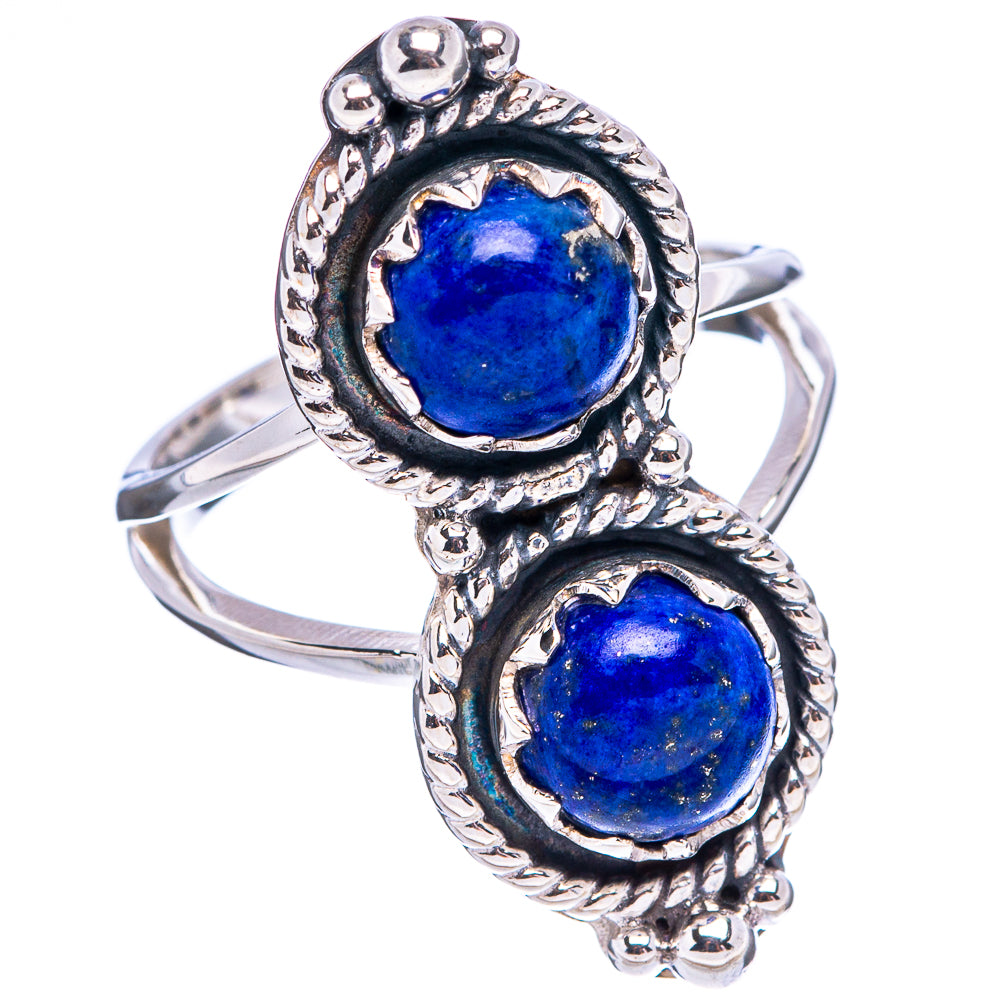Premium Lapis Lazuli Ring Size 6.75 (.925 Sterling Silver)