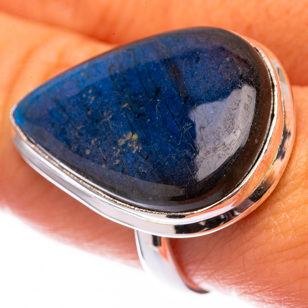 Large Labradorite 925 Sterling Silver Ring Size 9.25 (925 Sterling Silver) RING140374
