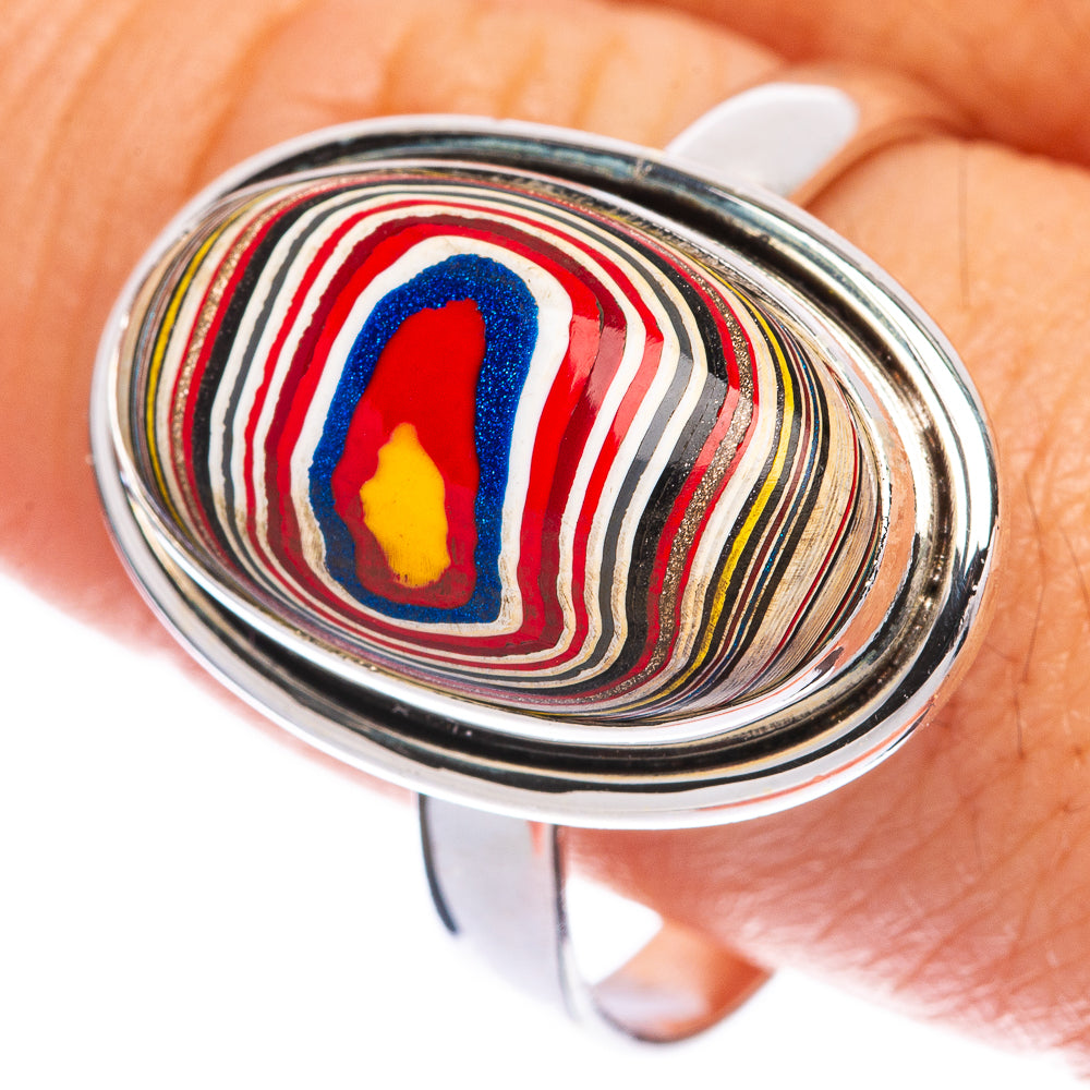 Fordite Ring Size 11.75 (925 Sterling Silver) R144554