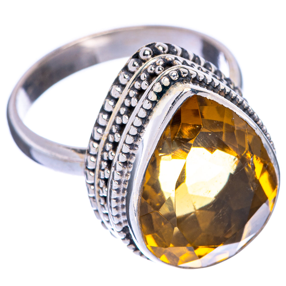 Faceted Citrine Ring Size 9 (925 Sterling Silver) R144753