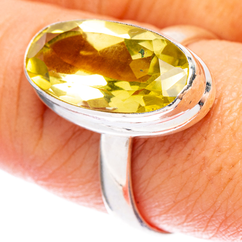 Lemon Quartz Ring Size 9 (925 Sterling Silver) R146771