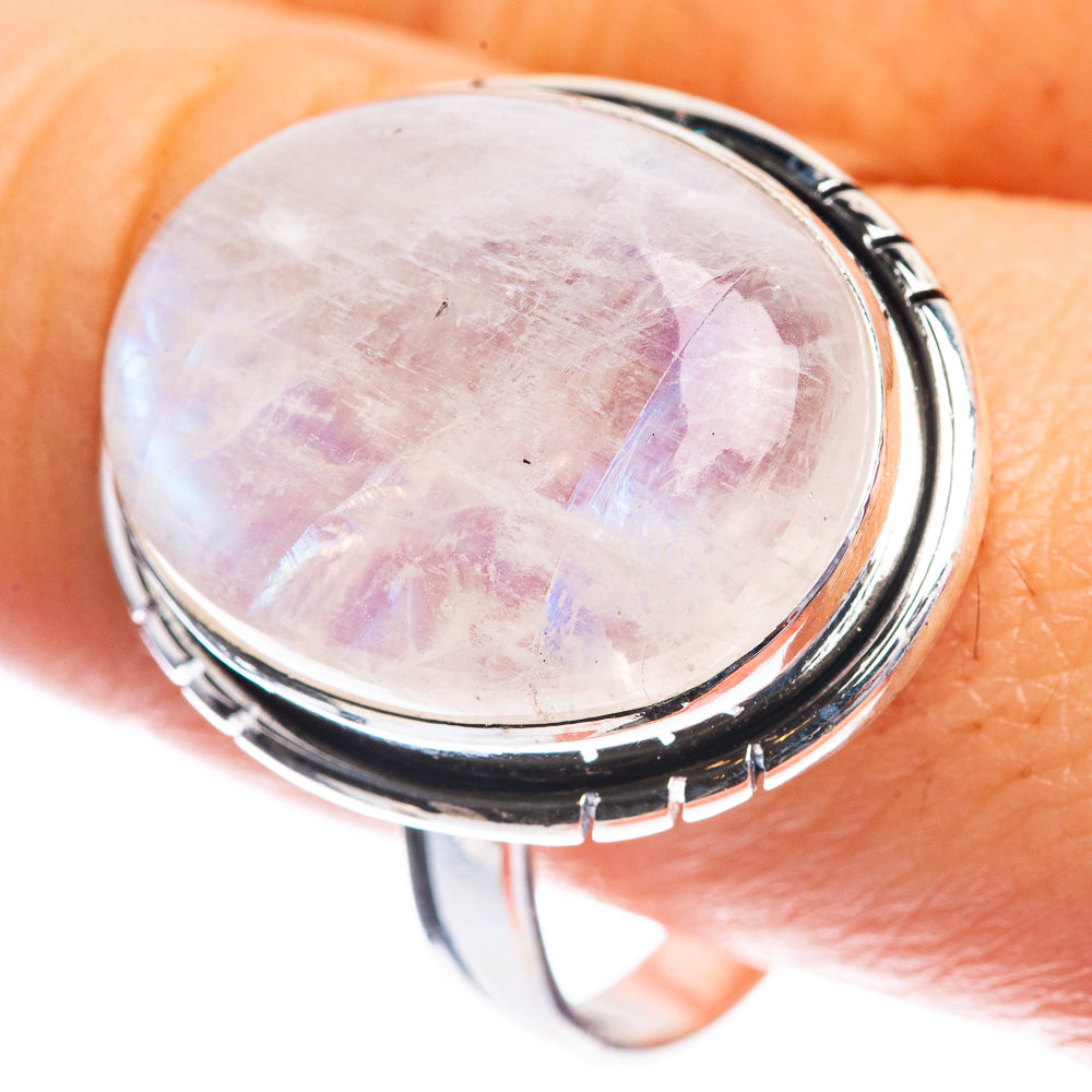 Rainbow Moonstone Ring Size 11 (925 Sterling Silver) RING143396