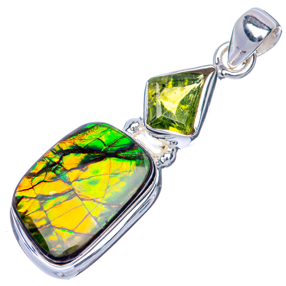 Canadian Ammolite Pendant 1 1/2" (925 Sterling Silver) PD39853
