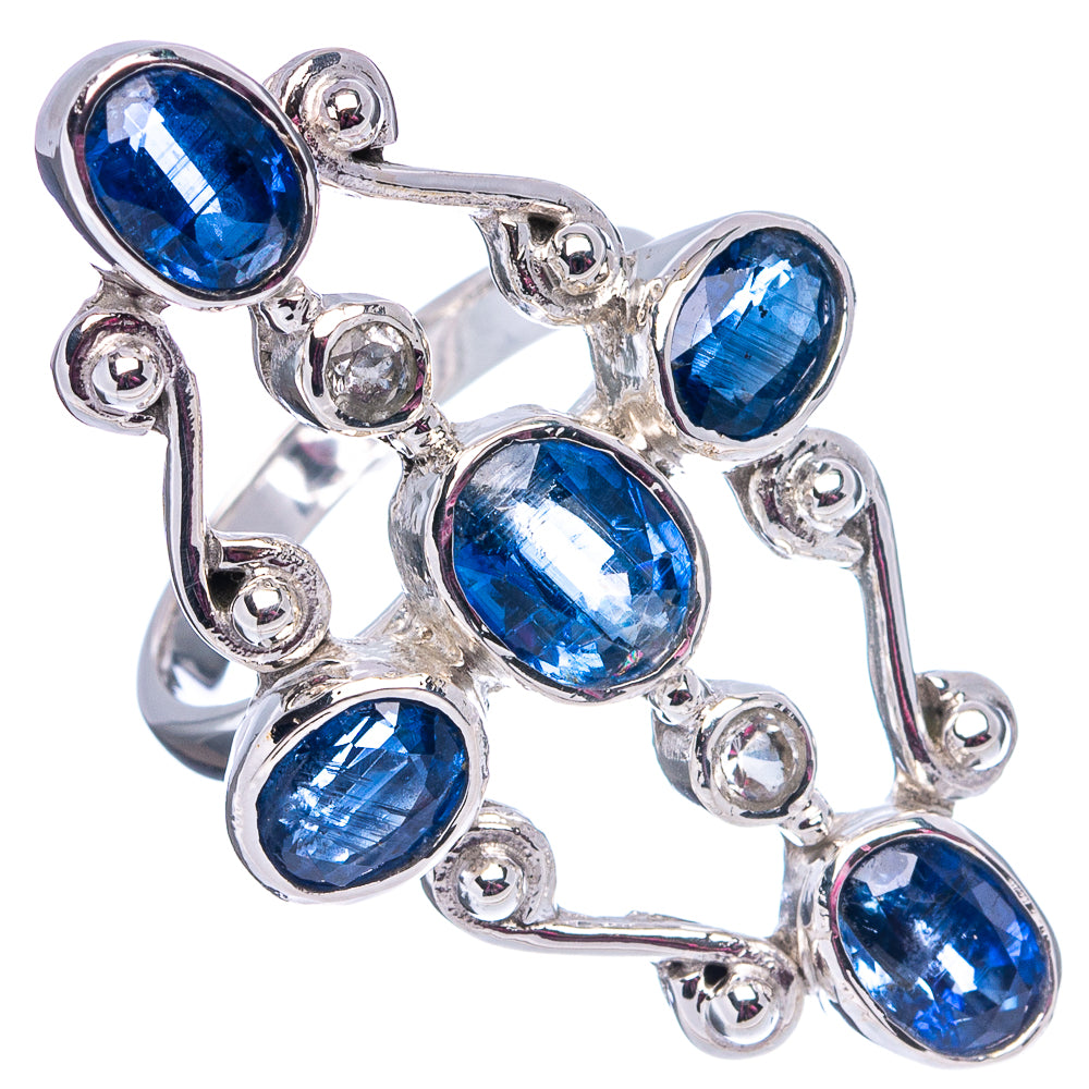 Signature Kyanite, White Topaz Ring Size 7 (.925 Sterling Silver)