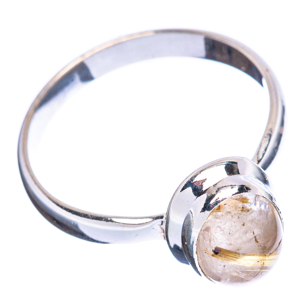 Value Rutilated Quartz Ring Size 8.25 (925 Sterling Silver) R3234