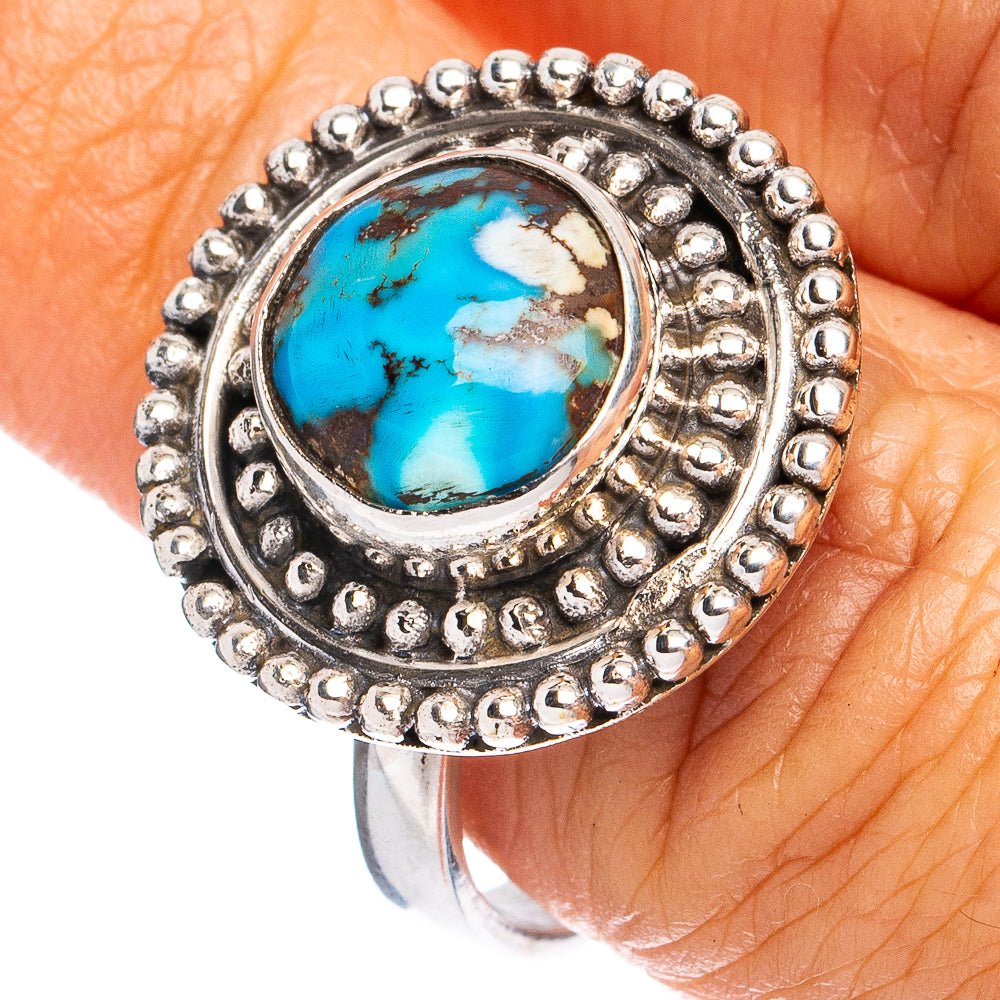 Rare Golden Hills Turquoise Ring Size 7.75 (925 Sterling Silver) R8587
