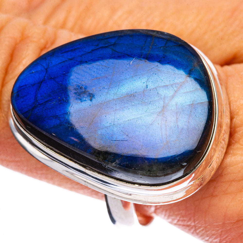 Large Labradorite Ring Size 10.5 (925 Sterling Silver) R146465