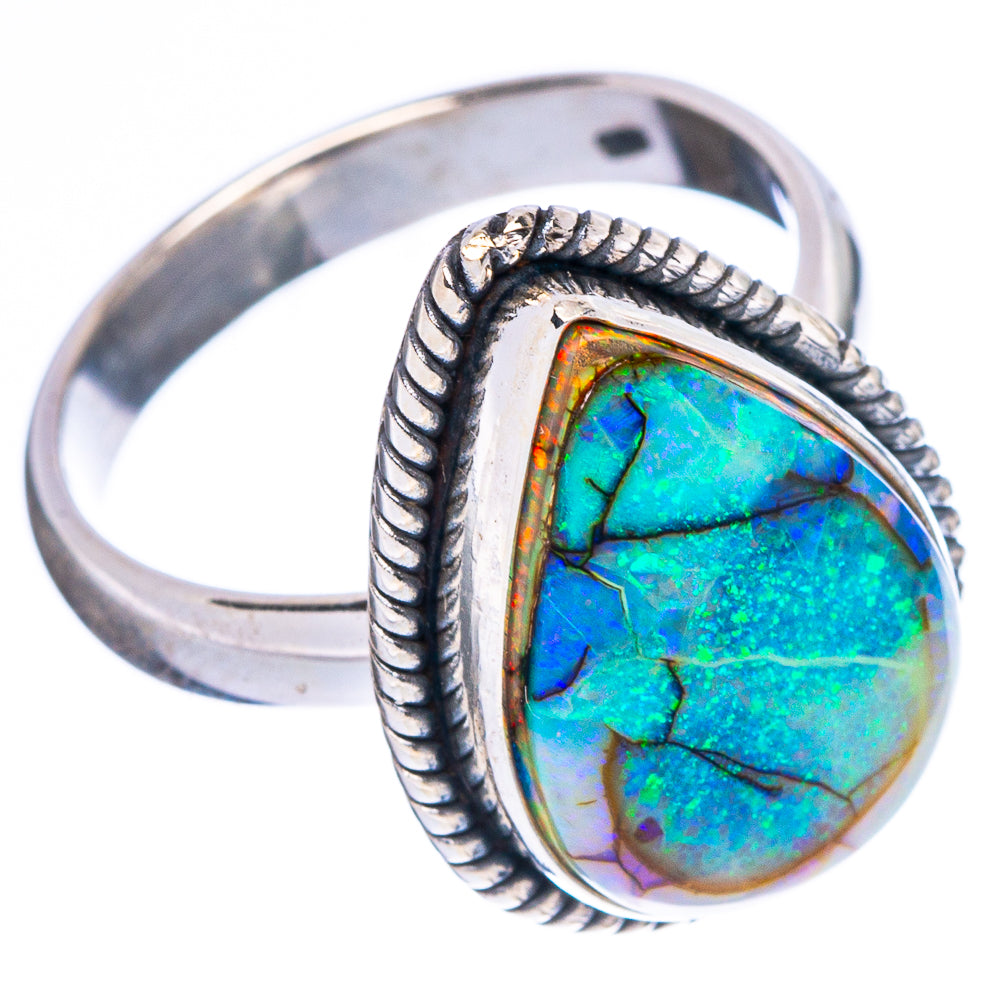 Rare Sterling Opal Ring Size 6.75 (925 Sterling Silver) R4659