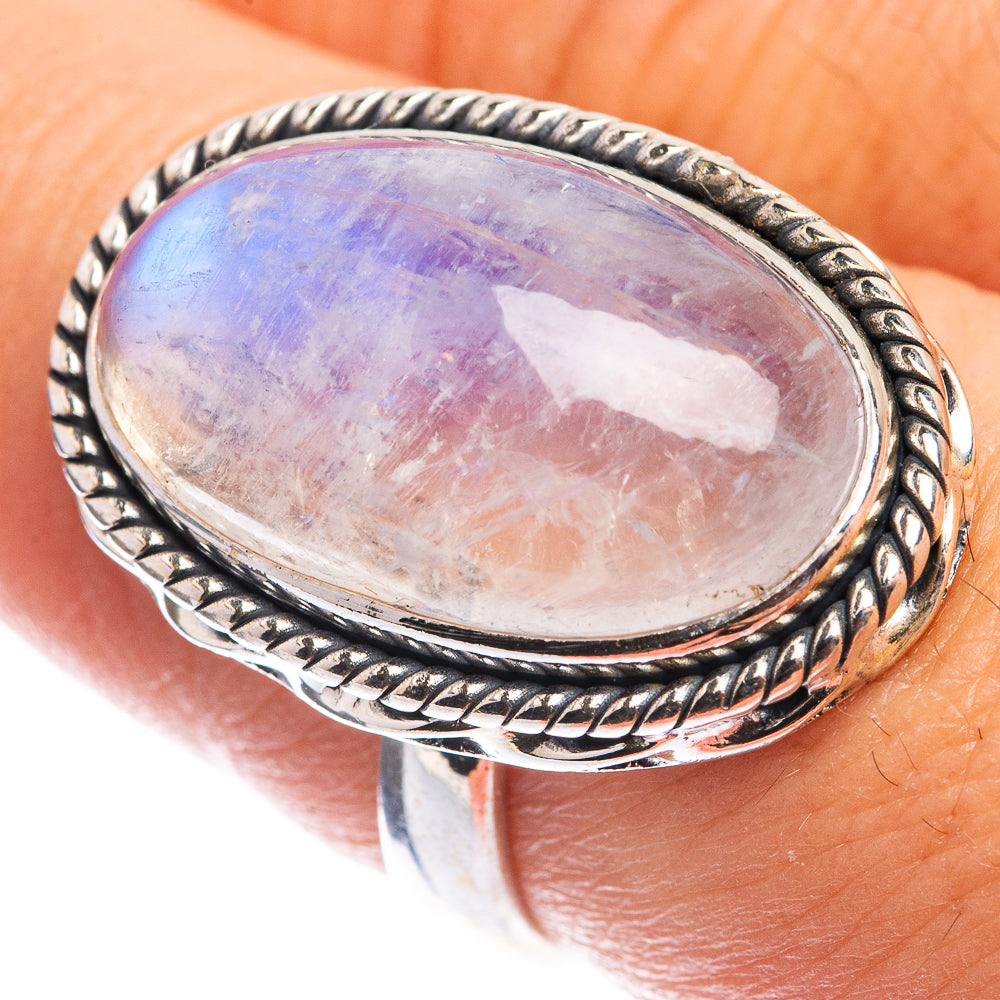 Rainbow Moonstone Ring Size 7 (925 Sterling Silver) RING143256