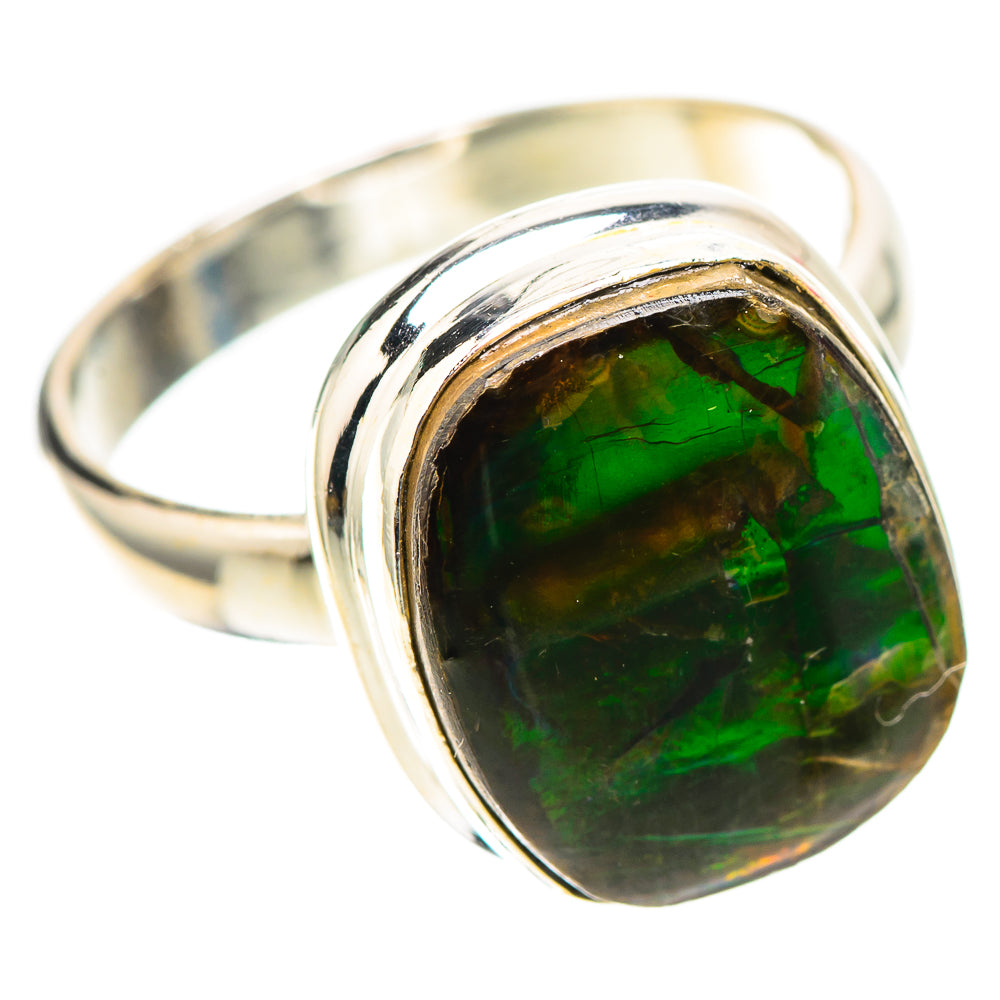 Canadian Ammolite Ring Size 8.25 (925 Sterling Silver) RING138428