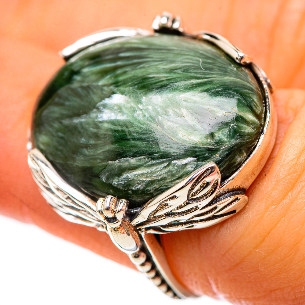 Seraphinite Ring Size 6 (925 Sterling Silver) RING138926