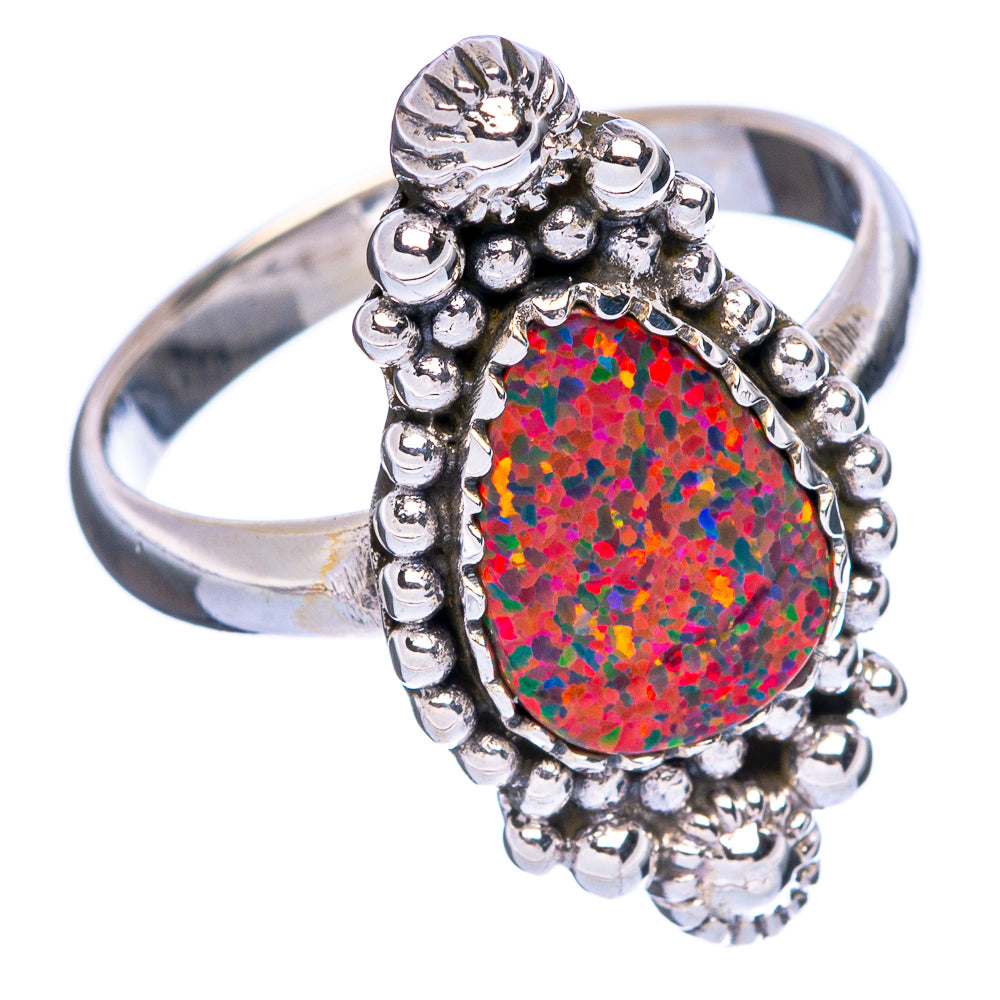 Synthetic Opal Ring Size 8 (925 Sterling Silver) R146325